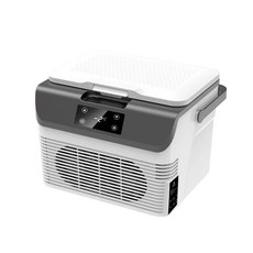15L 臥式車載冰箱 雙核製冷 觸屏數顯, 白色, 15L臥式雙核數顯12V24V
