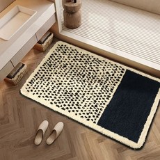 발매트 현관 주방 7장 소프트 매트 40x60cm 푹신한 베이지 북유럽 도어매트 밤 2팩, 1개, F. 라라랜드 딥 블루