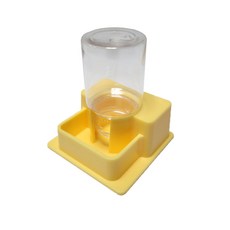 꼬망구 크레스티드 게코 파충류 도마뱀 자동급수기, 옐로우, 1개