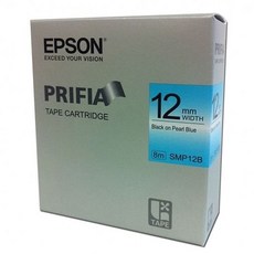 엡손 라벨테이프 SMP12B.12mm/청/흑글씨.1개CZX, 단일