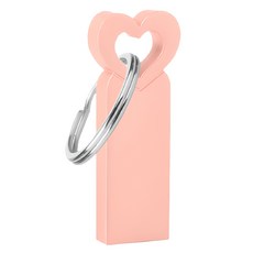 韓國 MuSt 愛心USB隨身碟 玫瑰金, 128GB