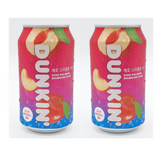 던킨 제로 스파클링 자두 탄산음료수, 24개, 350ml