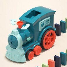 기차 놀이 세트 자동 배치 블럭 어린이 기차장난감, 핑크