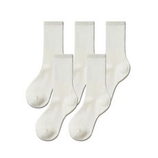 무신사스탠다드 MUSINSA STANDARD 라이트웨이트 크루 삭스 5팩 [크림] MEASC0Z02-CR 150467