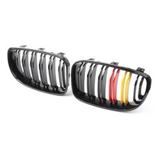 BMW 1 Series E81 E87 E82 E88 專用水箱護罩亮黑雙色-極限超快感, 1個