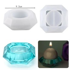 DIY 크리스탈 에폭시 수지 실리콘 금형 하프 문 촛대 장식 캔들 홀더, 05, 1개, 색상: 20. 05