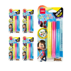 델리 반짝이풀 형광 12ml x 3종 세트 EA71201, 옐로우, 20세트