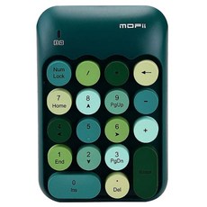 MOFII X910 무선 숫자 키패드, 멤브레인 키, D. 녹색