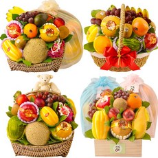 과일OK&엘린플라워 과일바구니(전국당일배송)예단이바지 명절과일선물 출산), 7.G-기품_고급보자기(핑크+노리개)