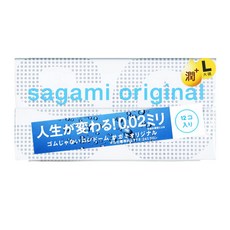 SAGAMI 相模 元祖 0.02 極潤 L加大碼 保險套, 1個, 12個裝