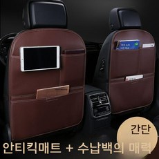 차량용 시트 보호 패드 (킥 방지), 빨간색