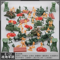 군인 피규어 솔져 모형 블록 선물 장난감 소품 전역 모델 육군 감사패 조각 밀리터리, E12 전장 (보관함 포함)