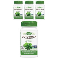 Nature's Way 然萃維 積雪草素食膠囊 950mg, 100顆, 4罐