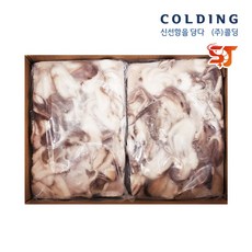 콜딩 절단 쭈꾸미 5.4kg (900g x 6) 냉동 손질 쭈꾸미 볶음용 대용량, 1박스