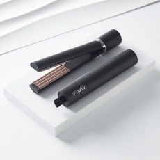 J’s 富麗雅 離子夾 S-12-p 口袋迷你離子夾 造型平板夾, 口袋迷你離子夾｜石墨黑-玉米鬚, 石墨黑