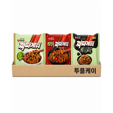 짜파게티 3종 맛보기세트 짜파게티 / 사천 / 더 블랙 각 1봉 구성 총 3봉, 1세트