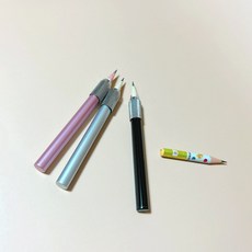 몽땅연필홀더 연필 연장 홀더LmV, 1개, 핑크