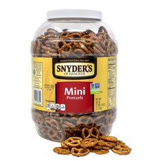 스나이더스 오브 하노버 프레즐 스냅 Snyder's of Hanover Mini Pretzels 40 Ounce Canister, 1개, 1.134kg