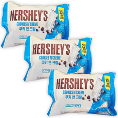 허쉬 쿠키 앤 크림 미니, 3개, 165g
