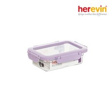 헤르빈 [헤르빈] 크리아 커버분리 밀폐용기 600ml 파스텔퍼플
