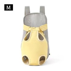 寵物外出便攜背包 透氣設計 適合中小型犬, 四角包黃【M】6-9斤用, 1個