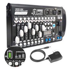 DMX512 조명 컨트롤러 2m/6.6피트 DMX 콘솔 192채널 있는 DJ 케이블이 스테이지 보드, 192CH Battery with MIDI