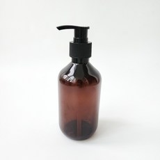 브라운 반투명 심플 원형 펌핑용기 디스펜서 300ml79m6+7DrI