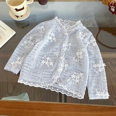 女童空調衫外套夏季新款開衫小外套
