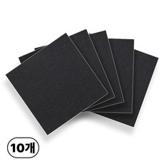 에이제이케이 [정품] 논슬립 흡착식 미끄럼방지 바닥 조각매트, 블랙, 10p