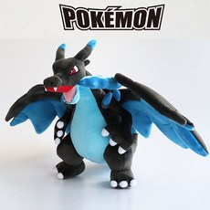 포켓몬스터 메가 리자몽 인형 35cm 써드 포켓몬 캐릭터 봉제 동물, 1개, 메가리자몽 인형
