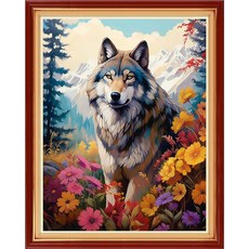 초보자를 위한 레드싱 스탬핑 크로스 키트 자수 다양한 패턴 스타터 DIY 프린트 바늘 포인트 11CT - 피콕 플라워 16x20 인치, Arts patterns14, 1개