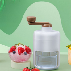 수동 빙수기 옛날 휴대용 얼음갈이 미니 빙수기 가정용 만들기 눈꽃 아이스크림 스테인리스 디저트 얼음틀, 본품+얼음틀set