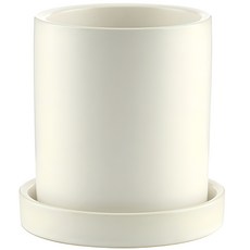 삼호유리 모노톤 모던 무광화분, 화이트, 1개