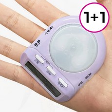 디지털 타이머 공무원 자격증 시합 운동 기록 랩타임 대화면 1+1, 1개, crew 스톱워치 민트