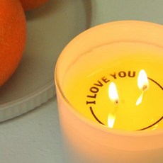 Home Fragrance Co. 秘密訊息香氛蠟燭 I LOVE YOU 血橙葡萄柚, 1件, 250ml, 前調: 甜橙, 葡萄柚 中調: 漿果, 玫瑰 基調: 麝香, 香草