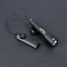 WADSN SF Surefir M600 Airsoft 강력한 손전등 전술 랜턴 토치 스카우트 라이플 건 무기 LED, 05 BK M600U SF Switch