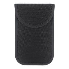 汽車鑰匙信號屏蔽袋 RFID阻隔 可收納 防盜刷 鑰匙包, 黑色, 1個