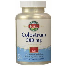 KAL 初乳 500mg 素食膠囊, 1個, 120 件