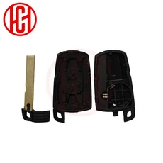 스마트 키 케이스 3 버튼 (키 블레이드 포함) BMW 호환 호환 X5 X6 E61 E90 E82 E70 E71 E87 E88 E89 1 5 6, 03 With Battery Holder