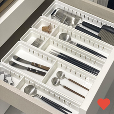 주방 수납정리 트레이 함 용품 싱크대 서랍 플라스틱 수납, 주방 서랍 정리 트레이 소형, 1개