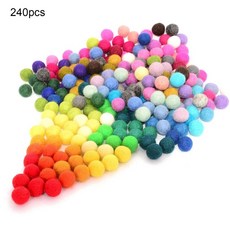60/120/240 Pcs 펠트 공 양모 공 펠트 및 갈 랜드 도매에 대 한 대량 소포에 대 한 수 제 펠트 40 색, 240개