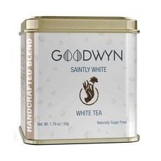 페퍼민트 허브 티 – 티백 100개 | 리얼 페퍼민트 잎이 있는 카페인 프리 민트 맛 | 개별 포장된 플라스틱 프리 백 여행 친화적 간편한 휴대 | 인도 원산지 차이 Goo, 섬세한 플로럴 화이트 티, 1