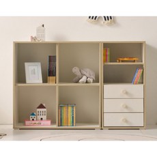 안전목재 동화책 장난감 서랍형 교구장 책장(120cm 4색) 추천 아동용 수납, 그린
