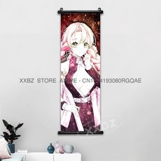 귀멸의칼날 아크릴스탠드 귀칼 장식 스크롤 그림 Himejima Gyoumei 벽 예술 Tomioka Giyuu 홈 Rengoku Kyoujurou 애니메이션 포스터, [00] 25x75cm(10x30inch), [03] gmzr14-21