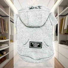 반려동물 후드티 레이어드티 봄패션 가을옷 강아지패션 애견의류 긴팔티, 블랙 L