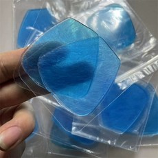 하이드로겔 복부 패치 마사지기 마사지 EMS 패드 복근 운동 복부운동 슬라이드 코어 젤, 기본 색상, 팬형 10개 20장