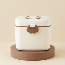 붐케어 분유케이스 M사이즈 분유통 휴대용 소분통, 1개, 화이트