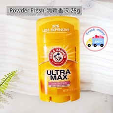 Arm & Hammer 鐵鎚牌 Ultra Max 消臭棒 小蘇打體香膏, 1個, fresh粉-女用清新香味 28g