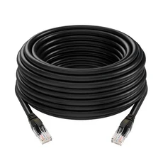 CAT6 RJ45 이더넷 케이블 UTP 1000Mbps 네트워크 코드 LAN 인터넷 리드 라우터 컴퓨터용, 08 25M, 01 CAT6 Black