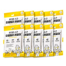 빌리365 타월빌리 레귤러 일회용 페이스 수건 여행 입원 병원 타올 10장, 화이트, 1세트